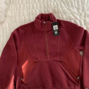 Cuts Clothing Burgundy Teddy Jacket
